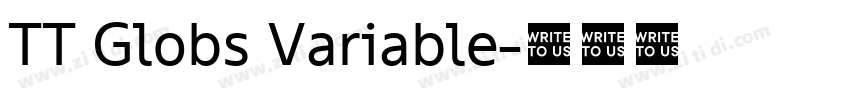 TT Globs Variable字体转换